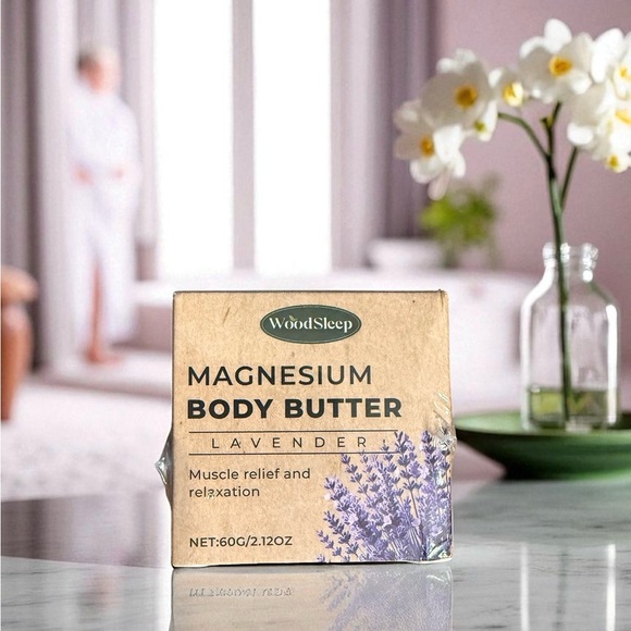 Magnesium Body Butter Lavender for Relaxation 12oz Jar NIB - Picture 3 of 11